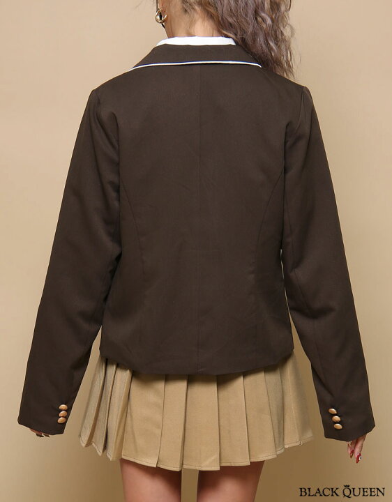 楽天市場】女子高生 制服 ブレザー ジャケット ブラウン スクール 