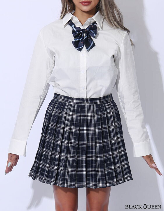 楽天市場】コスプレ 女子高生 制服 3点セット シャツ リボン チェック 