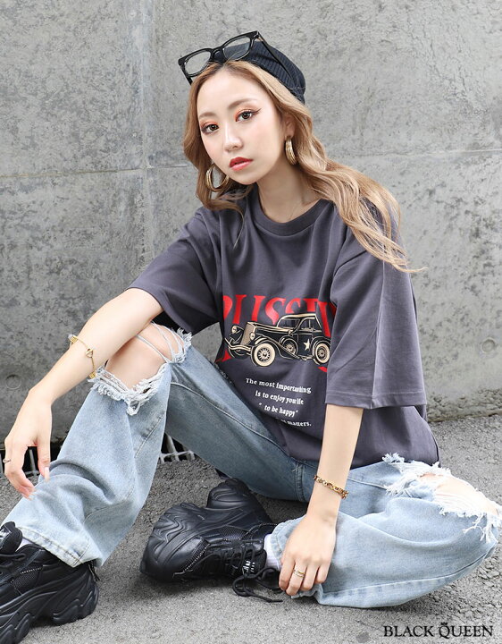 楽天市場】【メール便】ギャル服 ギャル ファッション Tシャツ  