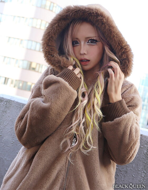 楽天市場】ギャル服 ギャル ファッション ボア ジャケット ファー 