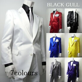 【BLACK GULL】メンズ ステージ衣装 コスチューム演奏会 結婚式 バンド衣装 男性【品番/デザイン】JA-2600/JA-2700サテン2Bシングルジャケット【送料無料】
