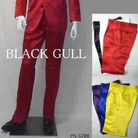 【BLACK GULL】メンズ ステージ衣装 コスチューム演奏会 結婚式 バンド衣装 男性【品番/デザイン】PN-5600/PN-5700サテン1タックパンツ【送料無料】