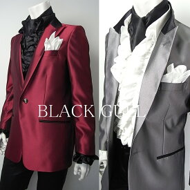 【BLACK GULL】メンズ ステージ衣装 コスチュームロック バンド衣装 男性【品番/デザイン】JA-495シャンブレーコンビ2 ジャケット【送料無料】