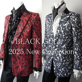 【BLACK GULL】メンズ ステージ衣装 コスチュームロック バンド衣装 男性【品番/デザイン】JA-541ペイズリーコンビ1Bジャケット【送料無料】