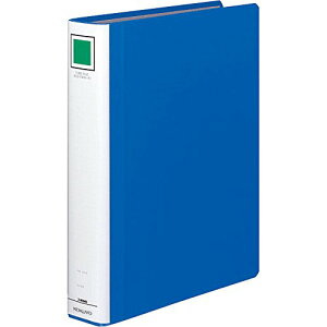 コクヨ ファイル パイプ式ファイル エコツインR(両開き) A4 2穴 400枚収容 青 フ-RT640B