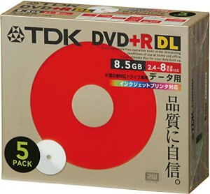 TDK DVD+R Ж2w(8.5GB) 2.4~8{ CNWFbgv^Ή(zCg) 10mmP[X 5 D+R85PWB5