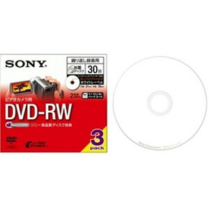 SONY ^p8cmЖ DVD-RW(W30)FCNWFbgv^[Ή 3 3DMW30AP
