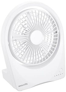 マイファンポータブル 小型扇風機 小型 卓上 薄型ファン 3Way電源 乾電池 充電 USB 風量5段階調節 超微風モード サーキュレーターモー
