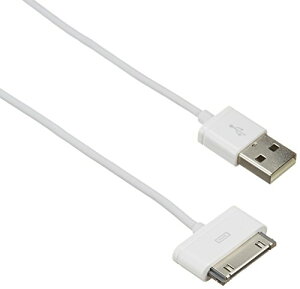 ���W�e�b�N 30�s�� DOCK�P�[�u�� USB�P�[�u�� 4/4S/iPad/iPod�Ή� 1.0m �z���C�g LHC-UADH10WH