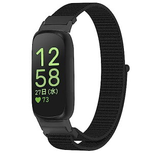 �����p�x���g For Fitbit Inspire 3 �ւ��x���g �}�W�b�N�e�[�v���E���֗� �ʋC �i�C�����[�� �X�|�[�c�o���h (�u���b�N)