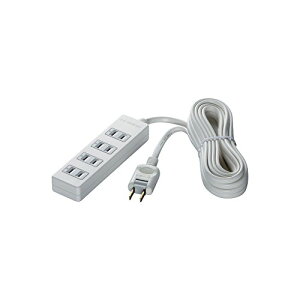 �o�b�t�@���[ BUFFALO 2�s���d���^�b�v 4�� ���T�[�W�K�[�h 1m �z���C�g BSTAPSG2410WH