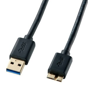 �T�����T�v���C(Sanwa Supply) USB3.0�}�C�N���P�[�u��(A-MicroB) 0.5m �u���b�N KU30-AMC05BK