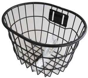 サギサカ(SAGISAKA) 自転車用 子供用 丸型幼児用ワイヤー前カゴ ブラック 48321