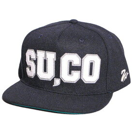 【 7UNION / セブンユニオン 】 SU,CO Melton Snapback Cap スナップバック キャップ / ネイビー ( セブンユニオン キャップ ) ( 7UNION キャップ )