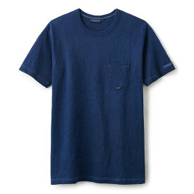 ポイント10倍 INTERBREED インターブリード Indigo Slab Cotton Pocket Tee 半袖 ポケット Tシャツ ミッドインディゴ