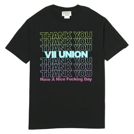 正規取扱店 7UNION 7ユニオン Thank You Tee 半袖 Tシャツ ユニセックス IAVW-026C ヘザーグレー