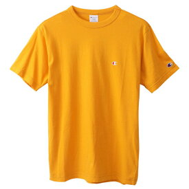 ポイント10倍 チャンピオン Tシャツ メンズ CHAMPION ベーシック チャンピオン 19SS 胸Cロゴ ワンポイント イエロー S-XL C3-P300