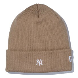 正規取扱店 ニューエラ キャップ 送料無料 NEW ERA ベーシック カフニット ニューヨーク・ヤンキース ニットキャップ newera ニット帽 ビーニー 帽子 プレゼント ベージュ ワンサイズ 12540537