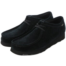 クラークス ワラビー ゴアテックス CLARKS メンズ カジュアル モカシン Wallabee GTX clarks スエード ブーツ シューズ 防水 人気 ブランド 靴 ビブラムソール 正規品 オールシーズン プレゼント ユニセックス ブラック 26149449