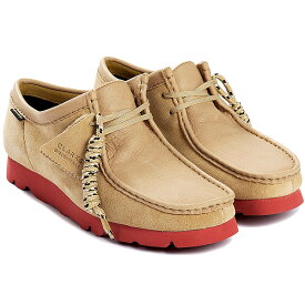 ポイント5倍 クラークス ワラビー ゴアテックス CLARKS メンズ カジュアル モカシン Wallabee GTX clarks スエード ブーツ シューズ 防水 人気 ブランド 靴 サイズ ビブラムソール Vibram 正規品 オールシーズン プレゼント メープル スエード 26162413