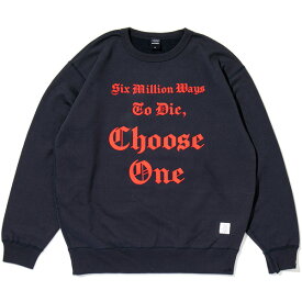 正規取扱店 APPLEBUM アップルバム トレーナー 送料無料 Choose One Crew Sweat クルーネック スウェット ゆったりめ 厚手 裏起毛 フロッキープリント アメカジ アウトドア レジャー メンズ レディース プレゼント 全3色 S-XXL 2120412