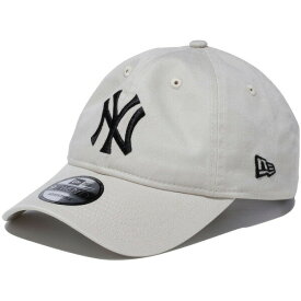正規取扱店 ニューエラ キャップ 送料無料 NEW ERA 9TWENTY クロスストラップ ウォッシュドコットン ニューヨーク・ヤンキース ニューエラキャップ ストラップバック 帽子 メジャーリーグ MLB ストーン × ブラック 56.8cm～60.6cm 13552109