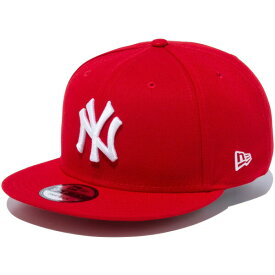 正規取扱店 ニューエラ キャップ メンズ レディース NEW ERA 9FIFTY ニューヨーク・ヤンキース スナップバックキャップ 帽子 CAP メジャーリーグ プレゼント スカーレット/ホワイト ワンサイズ 13562086