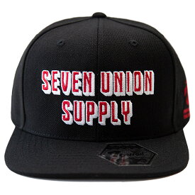 正規取扱店 セブンユニオン キャップ 送料無料 7UNION Seven Union Supply Snapback Cap スナップバックキャップ 帽子 7union メンズ レディース 全2色 フリーサイズ NGV-104
