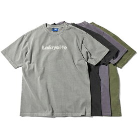 LFYT エルエフワイティー 送料無料 Pigment Dyed Lafayette Logo Tee 半袖 Tシャツ ラファイエット 正規取扱店 全4色 S-XXL LA230102