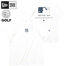 ニューエラ ゴルフ ウェア NEW ERA ニューエラTシャツ ニューエラゴルフ ゴルフウェア Tシャツ メンズ 半袖 ミッドネック Tシャツ MLB ニューヨーク・ヤンキース おしゃれ かっこいい 人気 ブランド 正規品 大きい サイズ ユニセックス 夏 14109057