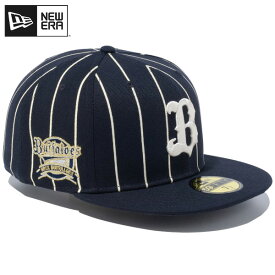 ポイント2倍 ニューエラ キャップ NEW ERA CAP 59FIFTY オリックス バファローズ ニューエラキャップ 日本 プロ野球 NPB ベースボールキャップ NEWERA メンズ 帽子 正規品 人気 おしゃれ かっこいい ブランド 大きい サイズ ネイビー ピンストライプ 14109875