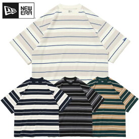 ニューエラ Tシャツ NEW ERA ニューエラtシャツ 半袖 オーバーサイズド コットン Tシャツ メンズ Multi Border ボーダーtシャツ おしゃれ かっこいい 人気 ブランド 正規品 大きい サイズ ユニセックス 夏 14121836 14121837 14121839 14121838