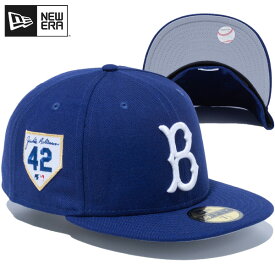 ニューエラ キャップ NEW ERA CAP 59FIFTY Jackie Robinson Day 2024 ブルックリン ドジャース ジャッキー ロビンソン NEWERA MLB メジャーリーグ ベースボールキャップ メンズ 帽子 正規品 ブランド 人気 おしゃれ 大きい サイズ 深め ブルー 14172802