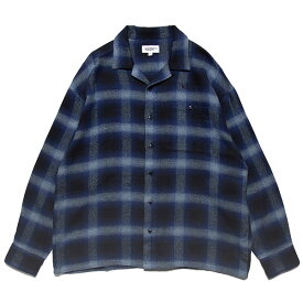 HAIGHT ヘイト シャツ OMBRE CHECK FLANNEL SHIRT ネルシャツ 長袖 チェックシャツ オンブレチェック 黒 白 綿100% コットン メンズ レディース ブランド おしゃれ かっこいい 人気 春 秋 冬 大きい サイズ 正規品 ユニセックス 男女兼用 HTSS-244001