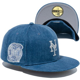 ニューエラ キャップ 59FIFTY NEW ERA CAP ニューヨーク・メッツ Subway Series デニム サイドパッチ 帽子 ベースボールキャップ メンズ レディース ユニセックス 大きい 小さい サイズ 深め 国内正規 オールシーズン ウォッシュドデニム 14109891