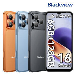 �y1,000�~OFF�N�[�|�����P�[�X�t���z Blackview Android 16 �X�}�[�g�t�H�� �X�}�z ���{�� �X�}�z �g�ѓd�b SIM�t���[�X�}�z�{�̒[�� 16GB+64GB/128GB Doke OS 5.0���� Gemini AI 6.56�C���`���� 13MP+32MP 5000mAh�o