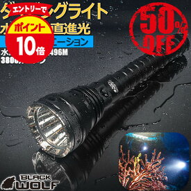 【エントリーでP10倍♪〜9/11(金)01:59迄】LED ダイビング ライト 水中ライトハンディライト 完全防水 IPX8 水深60M 直進光 抜群 強力 最強 日本製 21700リチウムイオン電池 ダイバー シュノーケリング ハンティング 水中撮影 防災 WP-L7