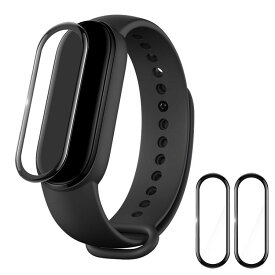 Xiaomi Mi band 5 (シャオミ) スマートブレスレット 画面保護フィルム PET素材Miスマートバンド5 液晶保護フィルム 2枚セット 保護シート高透明 液晶保護 高光沢 傷防止 シャオミー