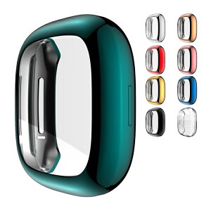 Fitbit Versa 3/Fitbit Sense Jo[ TPU bLH tی ϏՌ fB[X Y یJo[ یP[X iTPU \tg ی IV ϏՌ tBbgrbg @[T 3 / tBbgrbgSens