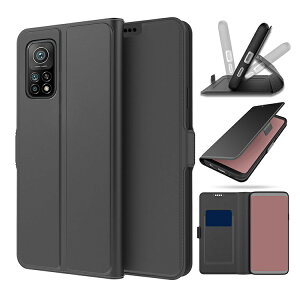 Xiaomi Mi 10T / Xiaomi Mi 10T pro �P�[�X/�J�o�[ �蒠�^ ���킢�� ���U�[ �X�^���h�@�\ �J�[�h���[ PU���U�[�P�[�X �V���I�~�[ �~�[ 10T / 10T �v�� ���U�[�P�[�X �������� ������� �}�O�l�b�g���� �A��