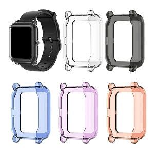 Amazfit Bip U/Amazfit Bip U Pro �N���A�P�[�X/�J�o�[ �ی�P�[�X �J�o�[ �\�t�gTPU �v���e�N�^�[�J�o�[ �ϏՌ� �\�t�g�P�[�X �t���ʕی얳��