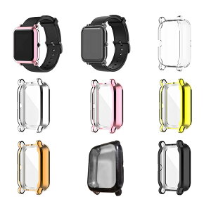 Amazfit Bip U/Amazfit Bip U Pro ���b�L �P�[�X/�J�o�[ �ی�P�[�X �J�o�[ �\�t�gTPU ���b�L �v���e�N�^�[�J�o�[ �ϏՌ� �\�t�g�P�[�X