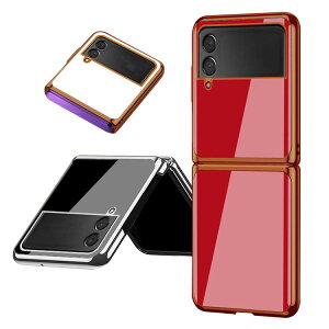 Galaxy Z Flip3 5G SCG12 SC-54B P[X/Jo[ ܂肽݌^ bL wʋKX Vv wʃJo[ Samsung TX MNV[ Z tbv3 5G  X X}zP[X  