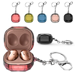 Galaxy Buds 2/Buds2 Pro �P�[�X �J�o�[ ���C�����X�C���z�� �ی�P�[�X �N���A �v���X�`�b�N �����J�o�[ �J���r�i�t�� �V���v�� ������� �������� ���h�~ �n�[�h�P�[�X/�P�[�X �ی�J�o�[ �M����