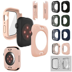 Apple Watch Series 9/8/7/Ultra 2/1 P[X KXtB P[X Jo[ OSʕی tیJo[ AbvEHb` V[Y9/8/7/Eg2/1 41mm/45mm/49mm n[hP[X یP[X tB