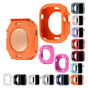 Apple Watch Series 9/8/7/Ultra 2/1 �P�[�X �J�o�[ �A�b�v���E�H�b�` �V���[�Y9/8/7/�E���g��2/1 41mm/45mm/49mm �\�t�g�P�[�X �ی�P�[�X �����ȒP