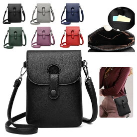 スマホショルダー スマホポーチ スマホバッグ かわいい 肩掛け スマホポシェット ミニバッグ ミニショルダー ポシェット 斜め掛け PUレザー レディース ショルダーバッグ スマホケース iPhone Android 全機種対応 カード収納 ウォレット 携帯 旅行 スマホ ポーチ おすすめ