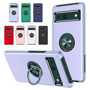 Pixel7a ケース 耐衝撃 カバー 一体型リング付き マグネット式車載ホルダー対応 2重構造 Google グーグル ピクセル7a アンドロイド おすすめ おしゃれ スマートフォン/スマフォ/スマホケース/カ