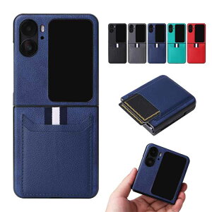 OPPO Find N2 Flip �P�[�X PU���U�[ �J�[�h���[�t�� �J�o�[ �I�b�| �t�@�C���h N2 �t���b�v �J�o�[ ������� �X�}�[�g�t�H���P�[�X/�J�o�[