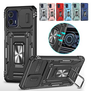 Moto g53j 5G �P�[�X Moto g53y / g53s �J�o�[ �ϏՌ� �P�[�X / �ϏՌ��J�o�[ �X���C�h���J���������Y�J�o�[�t�� �����Y�ی� �X�^���h�@�\ �����O�t�� 2�d�\�� ���g���[�� ���g �A���h���C�h ��������